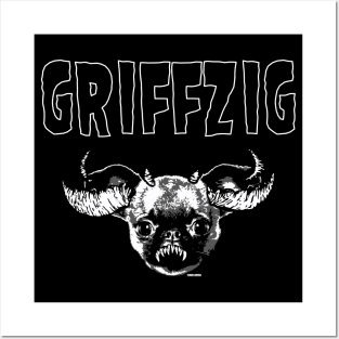 Griffzig // Danzig Brussels Griffon Metal Design Posters and Art